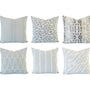 Blue Pillow Cover, Blue and White Throw Pillow Euro Sham, 18x18 Inch Waterproof Outdoor Use