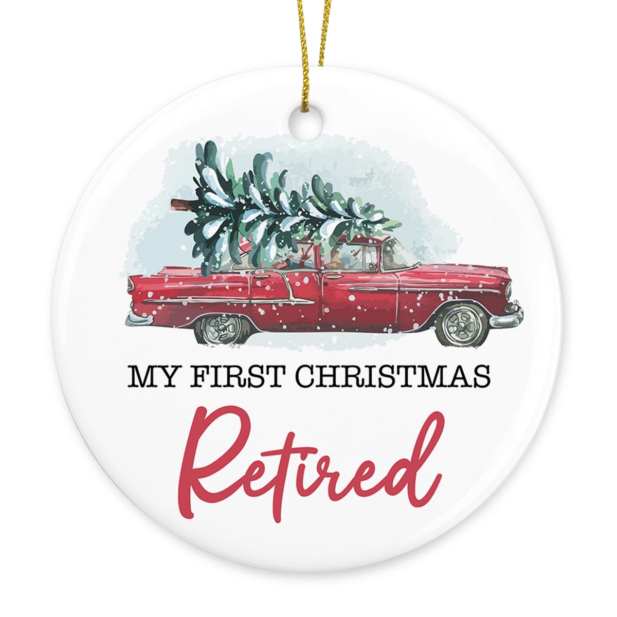 My First Christmas Retired Ornament Retirement Gifts for Her Him Friends Retirement