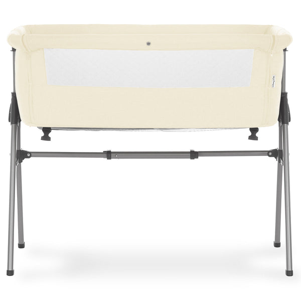 Bassinet with Mattress and Stand – Portable Baby Bedside Sleeper for Newborns, Adjustable Height Crib with Breathable Mesh