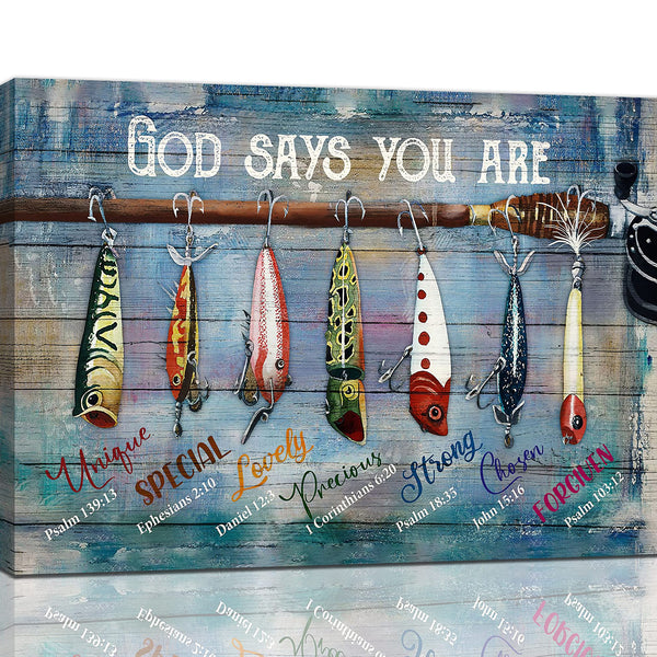 Fish Pictures Wall Decor Canvas Painting Prints Framed Artwork Decor for Bedroom Bathroom Living Room