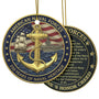 2 Pack Ornament 250th Anniversary 1775–2025 – Double-Sided Ceramic Christmas Ornament