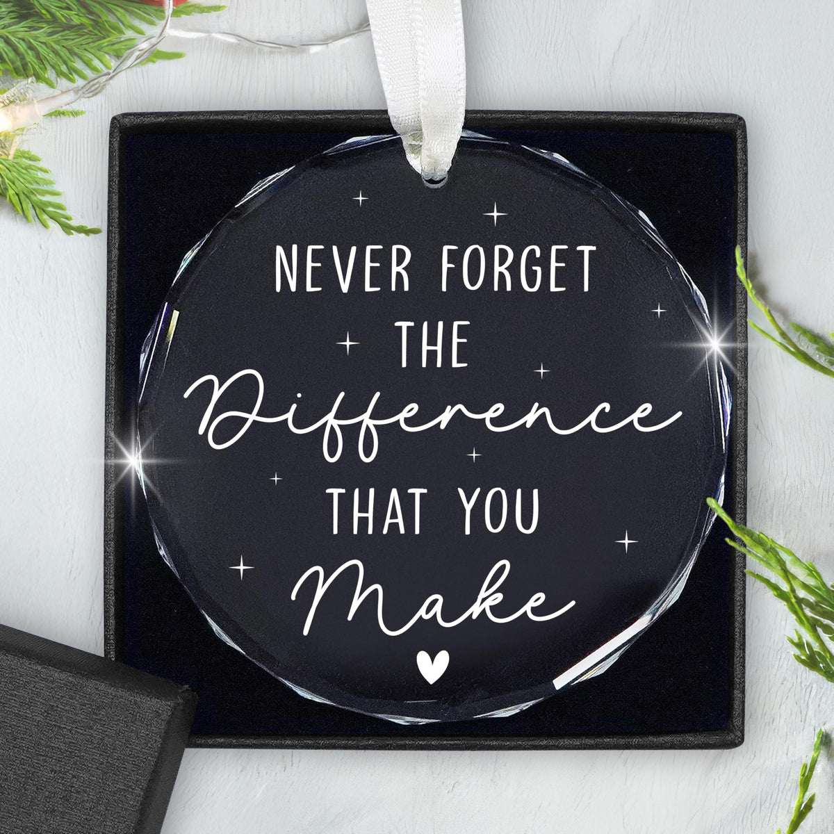 Christmas Thank You Gifts for Women - Glass Christmas Ornaments 2025 for Tree Decorations