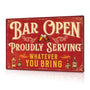 Decor Bar Sign for Home, Drink Vintage Metal Tin Sign