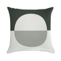 Mid Century Green Geometric Throw Pillow Cover - Modern Boho Pillow Case
