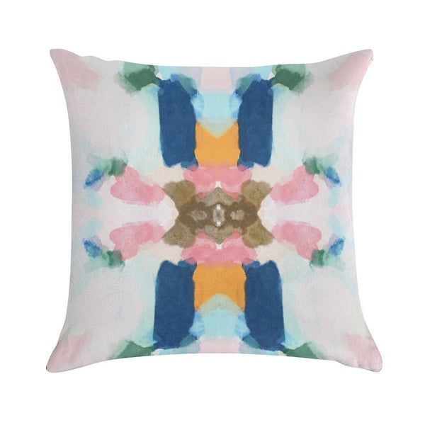 1 Pack Navy Pink Orange Abstract Throw Pillow Cover - Mirror Abstract Decor Cushion Cover