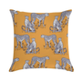 Yellow Leopard Throw Pillow Cover - Panther Decor Cushion Cover, Tropical Jungle Animal