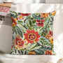 Waterproof Tropical Floral Outdoor Pillow Cover, Green, Rust Pillow Cover