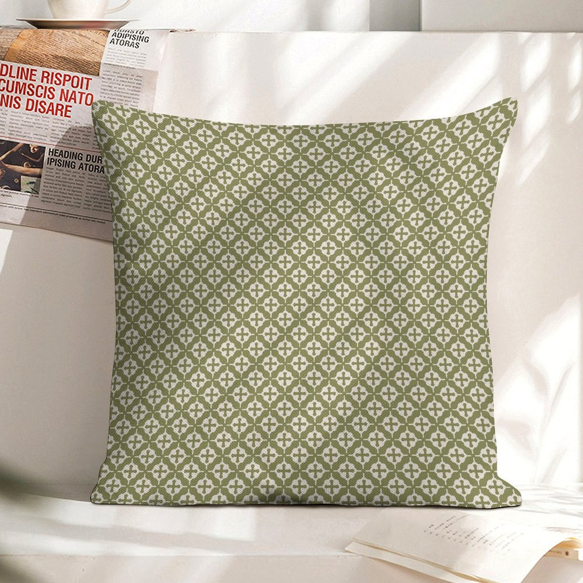 Green Pillow COVERS, Green Throw Pillow Covers, Block Print Pillow Covers