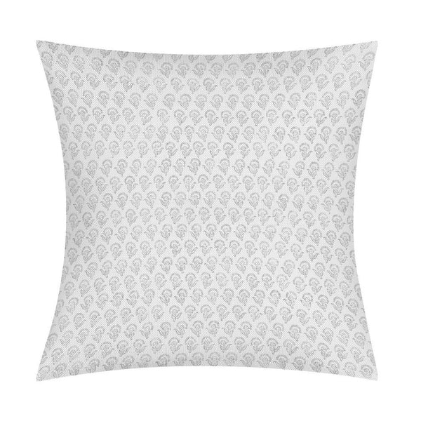 Neutral Hand Block Floral Pillow Cover | Botanical Pillow Cover | Fall Decorative, No insert