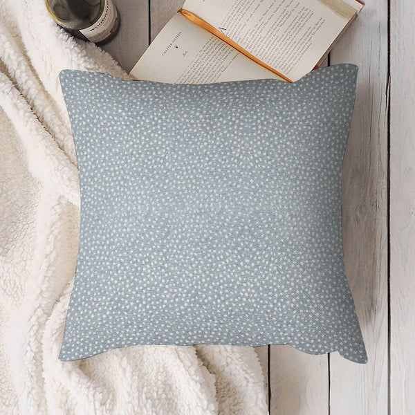 Blue Dot Pillow Cover • Blue Spot Pillow • Blue 18x18 Textured Pillow, No Insert