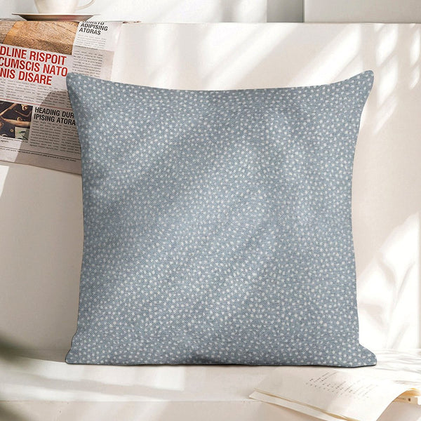 Blue Dot Pillow Cover • Blue Spot Pillow • Blue 18x18 Textured Pillow, No Insert