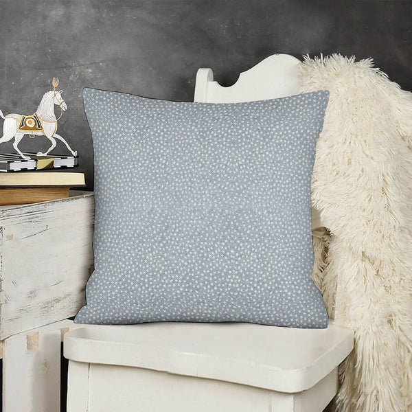 Blue Dot Pillow Cover • Blue Spot Pillow • Blue 18x18 Textured Pillow, No Insert