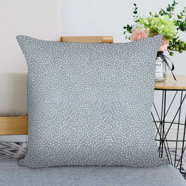 Blue Dot Pillow Cover • Blue Spot Pillow • Blue 18x18 Textured Pillow, No Insert