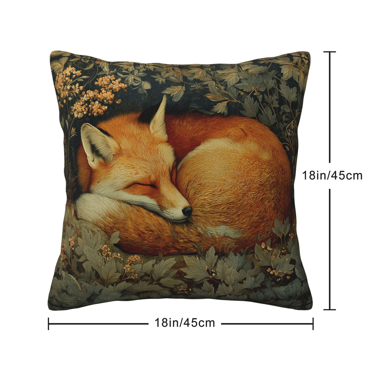Waterproof William Morris Animals Throw Pillow Covers Set of 4, Single-Side Print, No Insert, Envelope Closure