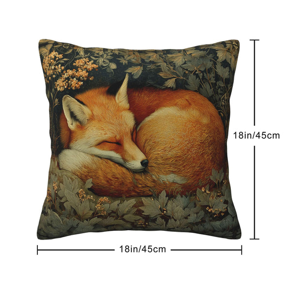 Waterproof William Morris Animals Throw Pillow Covers Set of 4, Single-Side Print, No Insert, Envelope Closure