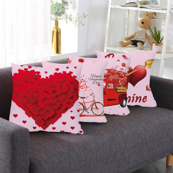 Waterproof Red Pillow Covers 18x18, Valentines Day Outdoor Pillow Covers, 2026 New Envelope Closure