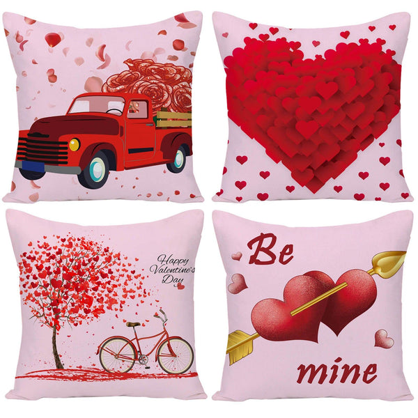 Waterproof Red Pillow Covers 18x18, Valentines Day Outdoor Pillow Covers, 2026 New Envelope Closure