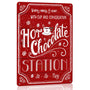 Red Hot Cocoa Bar Sign - Metal Signs, 8 X 12 Inch, Christmas Home Decor & Gifts