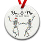 Couple Christmas Ornament 2025, Xmas Hanging Ornaments, Dancing Skeleton Ornament on Christmas or Halloween