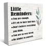 Inspirational Little Reminders Wood Box Sign Desk Decor, Inspirational Desk Decor