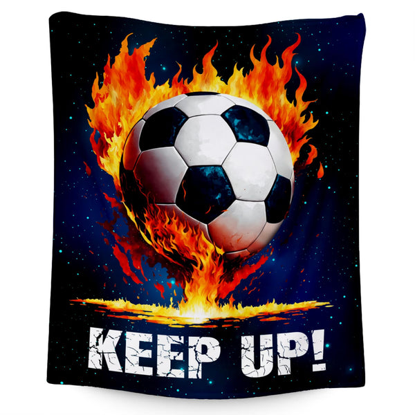 Soccer Blanket Gifts for Kids Adults - Soccer Gift for Boys Girls, Sports Throw Blankets for Team Player