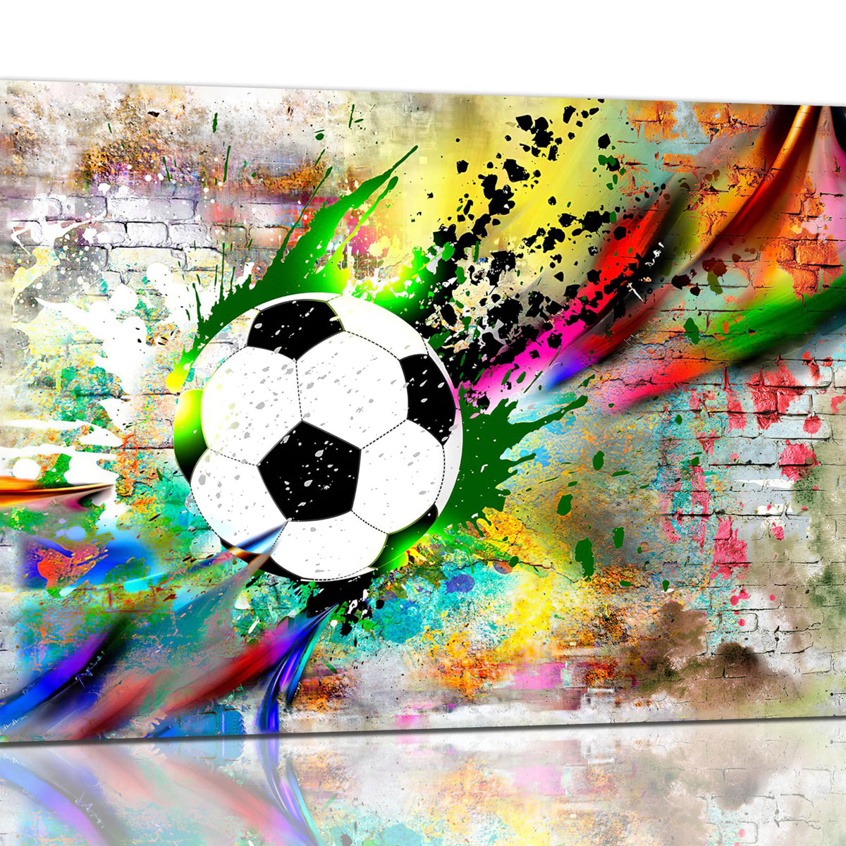 Soccer Wall Art Football Pictures Wall Decor Graffiti Sports Posters Canvas Prints Framed Artwork Paintings