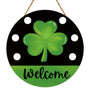 St Patricks Day Decorations St Patricks Day Wreath Shamrock Door Decorations Wooden Shamrock Wreaths for Front Door