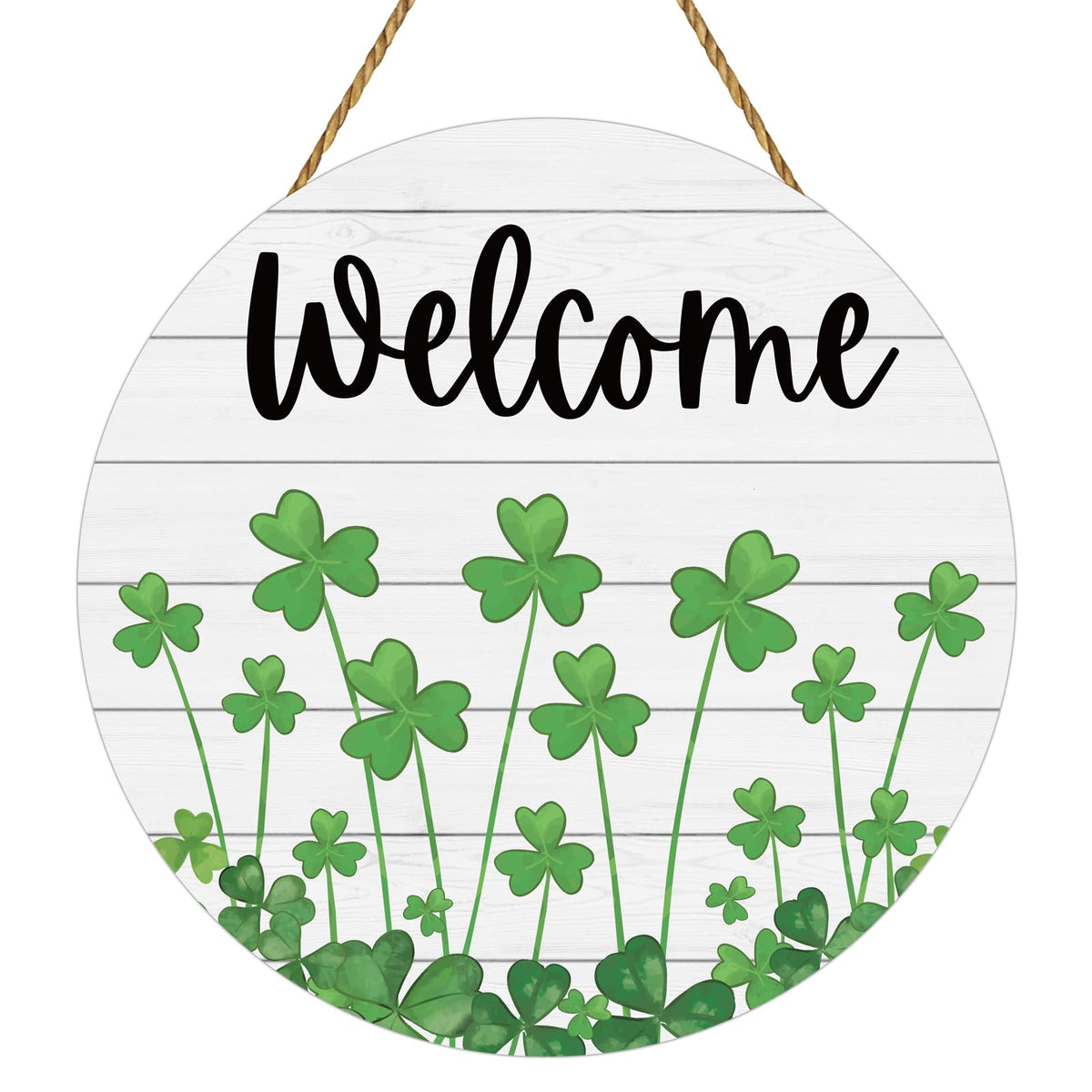 St Patricks Day Wreath St Patricks Day Door Decorations Shamrock Decorations Wooden Shamrock Wreath Front Door