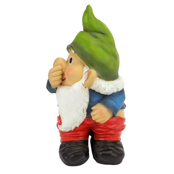 Funny Stinky Garden Gnome Statue, Outdoor Yard Decoration for Lawn, Patio or Garden Décor