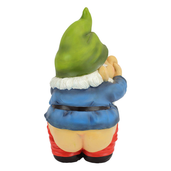 Funny Stinky Garden Gnome Statue, Outdoor Yard Decoration for Lawn, Patio or Garden Décor