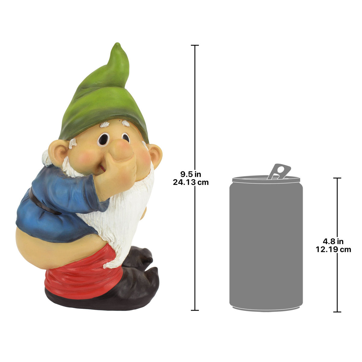 Funny Stinky Garden Gnome Statue, Outdoor Yard Decoration for Lawn, Patio or Garden Décor