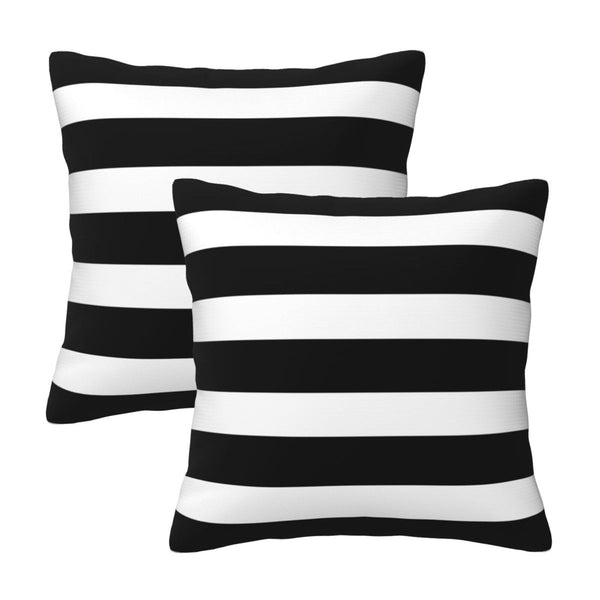 Stripe Black and White Farmhouse Throw Pillow Covers 18x18 in Pillow Case Soft Pillow case