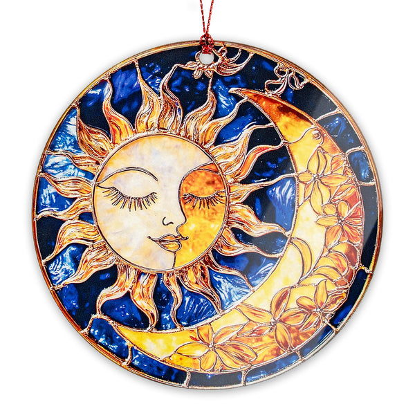 Sun and Moon Christmas Ornaments 2025, Sun Moon Ornament Hanging for Tree, Home, Garden