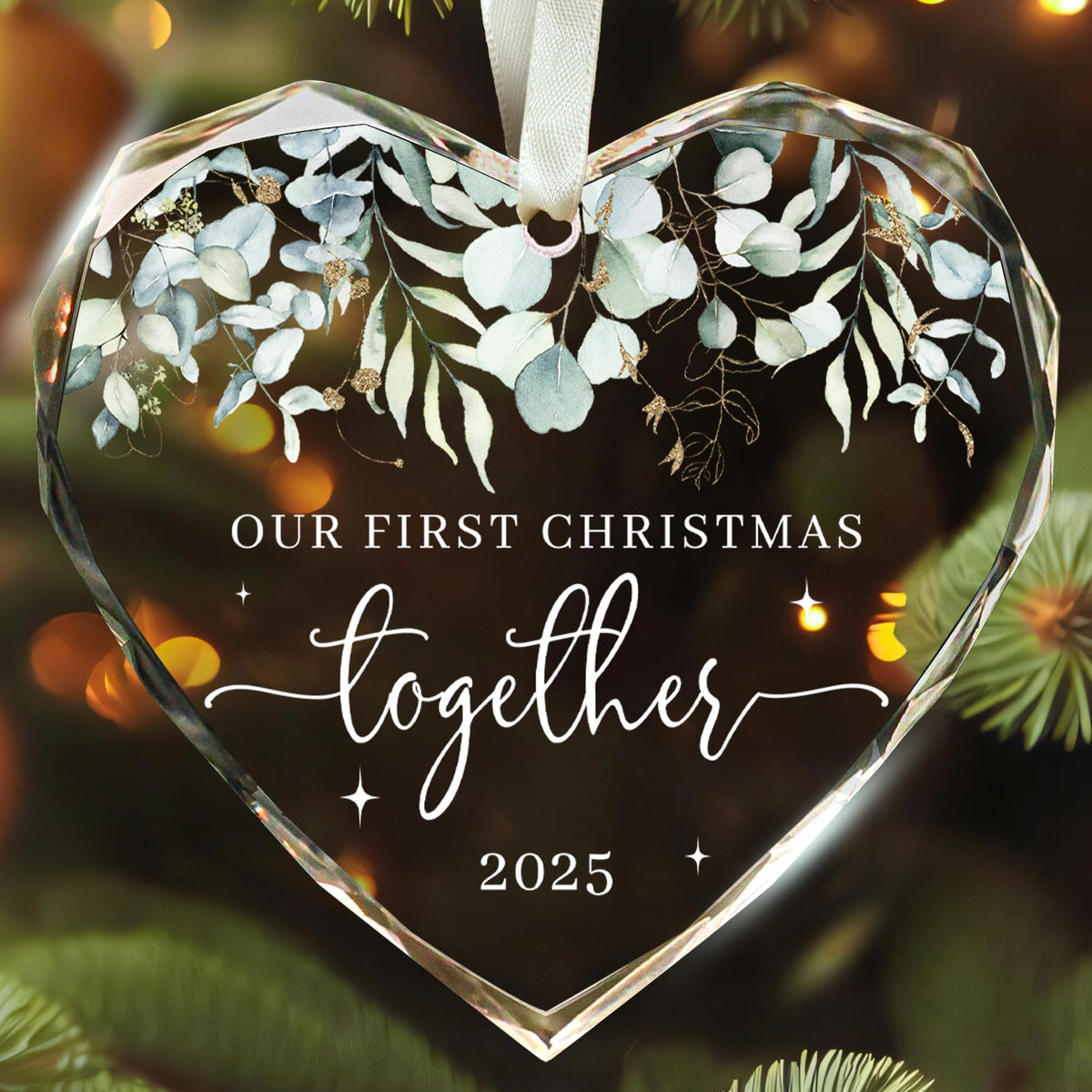 Our First Christmas Together Ornament 2025 - Wedding Gifts - Wedding Gifts for Couples 2025