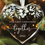 Our First Christmas Together Ornament 2025 - Wedding Gifts - Wedding Gifts for Couples 2025