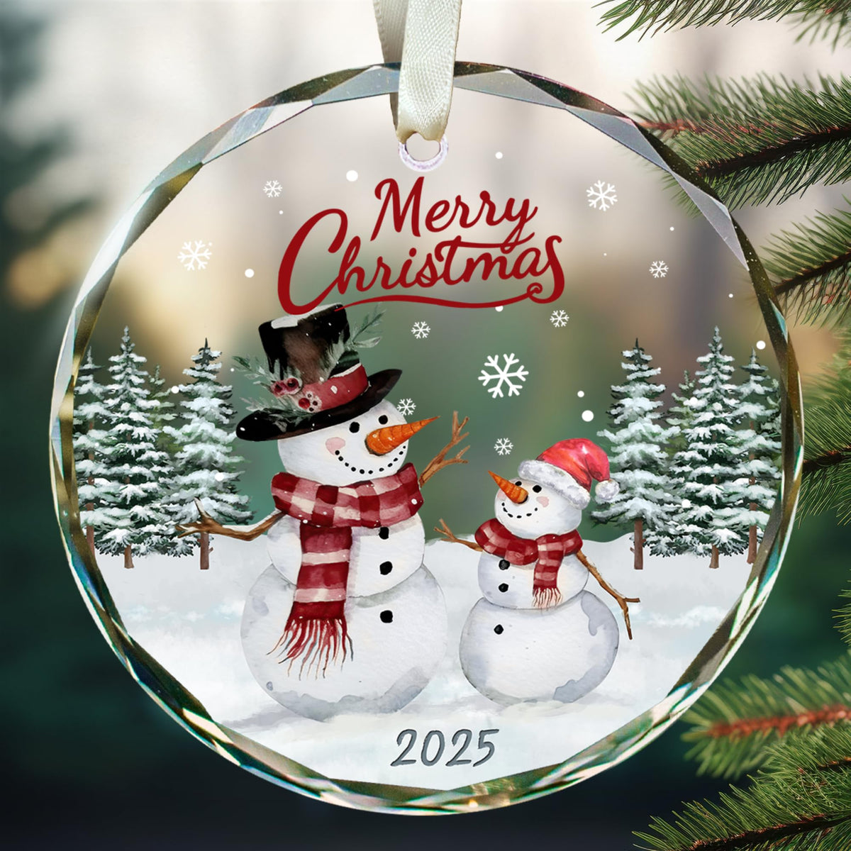 Snowman Ornaments - Snowman Christmas Ornament 2025 - Winter Holiday Ornaments for Christmas Tree - Gifts for Family, Friends