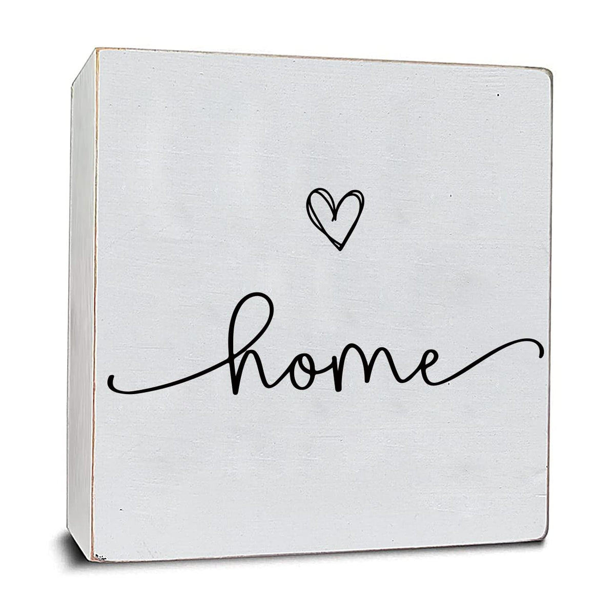 Home Sweet Home Sign, White Wood Box Plaque, Wooden Decorative Boxes for Home Decor