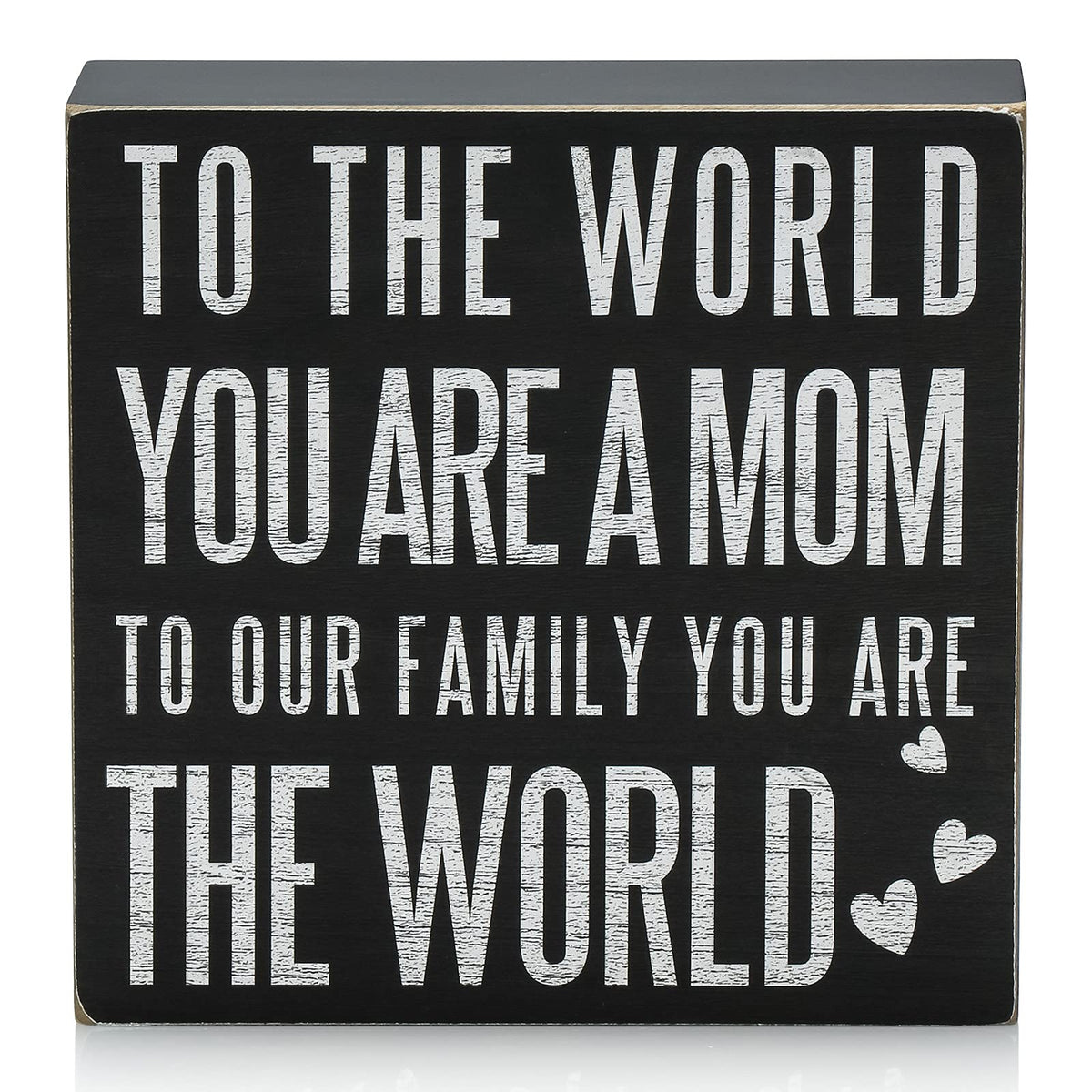 Birthday Gifts for Mom, Christmas Gift for Mother 5x5 Wood Box Sign