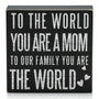 Birthday Gifts for Mom, Christmas Gift for Mother 5x5 Wood Box Sign