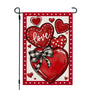 Valentines Day Garden Flag Love Heart 12x18 Inch Single-Side Print Red Welcome Decoration