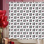 Valentines Shower Curtain for Bathroom, 70.8"XOXO Bathroom Curtain Valentines Bathroom Decor