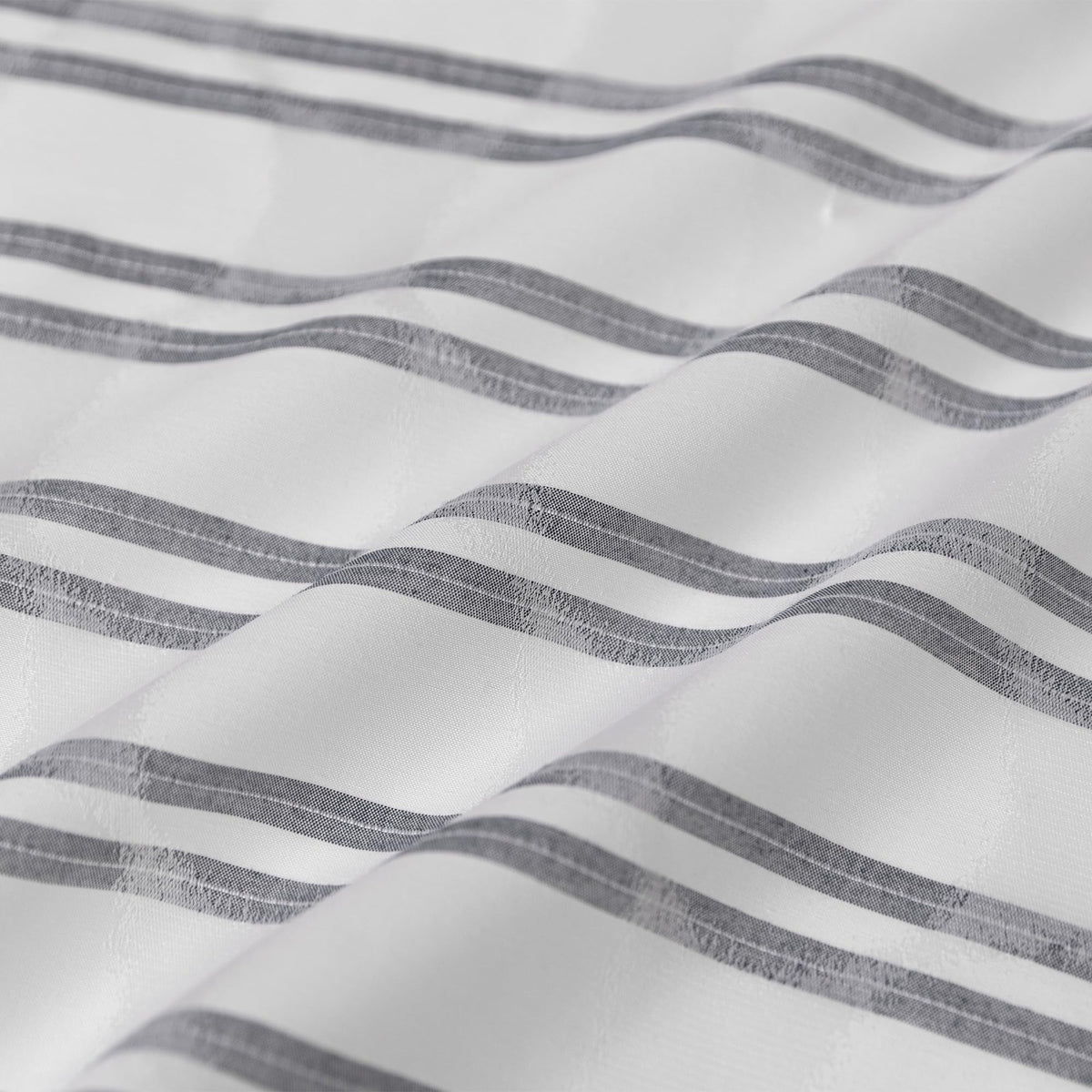 70.8"Geometric Jacquard Fabric Shower Curtain for Bathroom, Lightweight, Waterproof Polyester and Washable