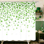 70.8" St. Patrick's Day Clover Shower Curtain Shamrock Waterproof Polyester Bathroom Curtain