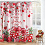 70.8"x70.8" Valentine's Day Shower Curtains for Bathroom Valentines Love Heart Shower Curtain