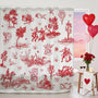 Valentines Shower Curtain Vintage, 70.8"Love Theme Valentines Gift for Bathtub Romantic Bathroom Decor