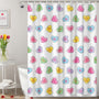 Valentines Shower Curtain, 70.8"Valentines Day Decor Hand-Painted Candy Heart Shape Colorful Shower Curtain