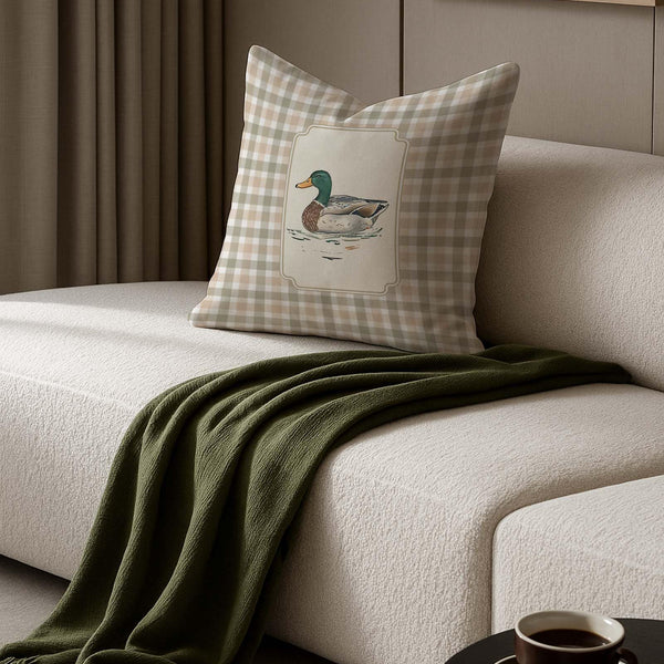 Waterproof Duck Pillow Covers 18x18, Mallard Duck Nursery Decor, Ducks Hunting Gifts Decorative