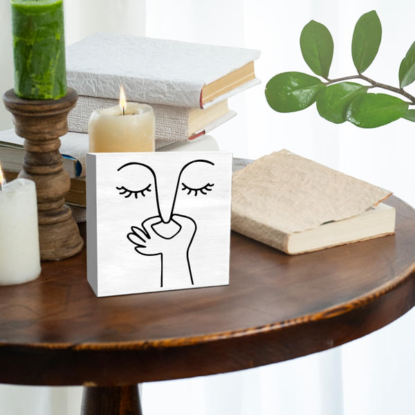 Bathroom Decor Bad Smell Humorous Wooden Box Sign Funny Half and Guest Bathroom Decor