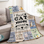 Cat Gifts for Women, Cat Mom Blankets, Gifts for Cats Lovers Women for Mothers Day
