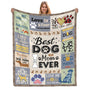 Dog Mom Gifts for Women, Gifts for Dog Lovers Women, Mothers Day Dogs Lovers Gift Throw Blanket